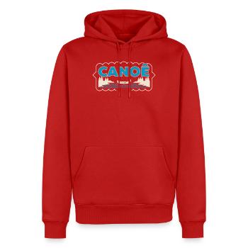 Kanufahren auf dem Sylvester Lake - Männer Premium Bio Hoodie - Rot - Vorne - Nico (187cm)