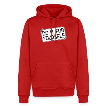 Do It For Yourself Inspirierend Selbstliebe Zitat - Männer Premium Bio Hoodie - Rot - Vorne - Nico (187cm)