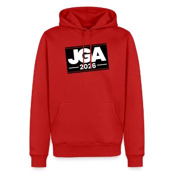 Jga 2026 Junggesellenabschied - Männer Premium Bio Hoodie - Rot - Vorne - Nico (187cm)