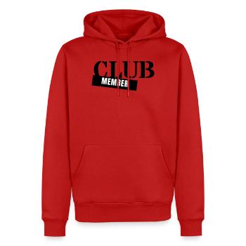 Club Member - Verein Mitglied Team Party Gruppe - Männer Premium Bio Hoodie - Rot - Vorne - Nico (187cm)