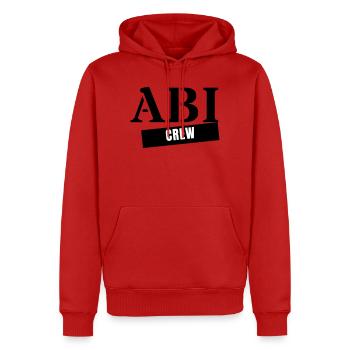 Abi Crew - Année de remise des diplômes de l’Abitur Voyage de l’Abitur - Sweat à capuche Premium bio Homme - rouge - Devant - Nico (187cm)