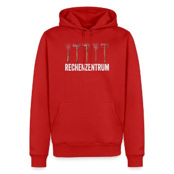 Leiter vom Rechenzentrum Gartenoutfit Gartenarbeit - Männer Premium Bio Hoodie - Rot - Vorne - Nico (187cm)