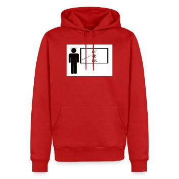 German Teacher - Men’s Premium Organic Hoodie - red - Front - Nico (187cm)