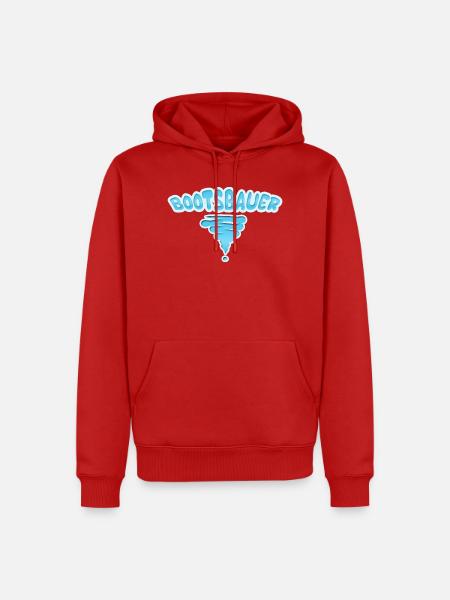Geschenk für Bootsbauer - Männer Premium Bio Hoodie - Rot