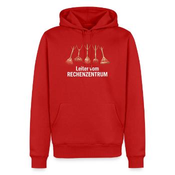 Hello World Programmiersprachen Programmierer Nerd - Männer Premium Bio Hoodie - Rot - Vorne - Nico (187cm)