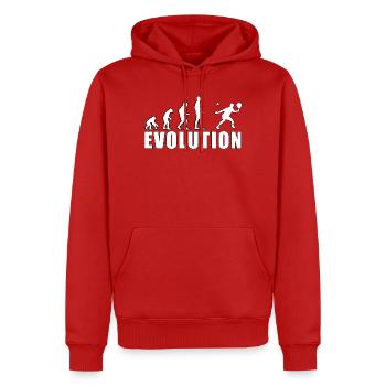 Don d’histoire professionnelle Evolution Padel - Sweat à capuche Premium bio Homme - rouge - Devant - Nico (187cm)