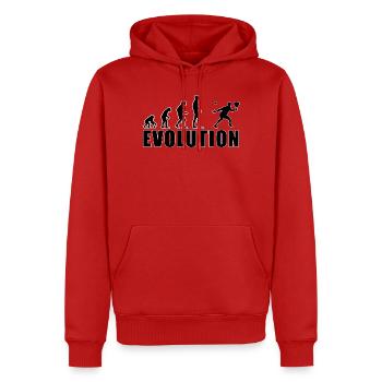 Cadeau joueur de padel Evolution - Sweat à capuche Premium bio Homme - rouge - Devant - Nico (187cm)
