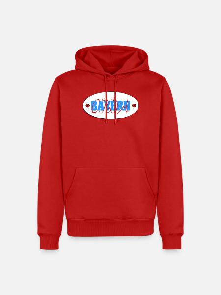 Bayern, Bayern Oida, Bavaria, Bayernwappen - Männer Premium Bio Hoodie - Rot