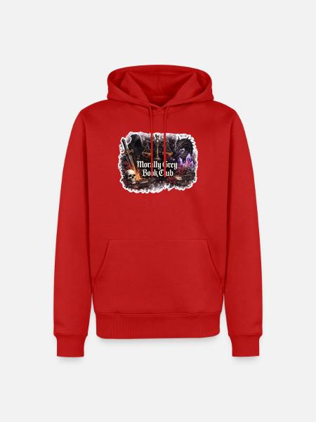 Morally Grey Buchclub - Männer Premium Bio Hoodie - Rot