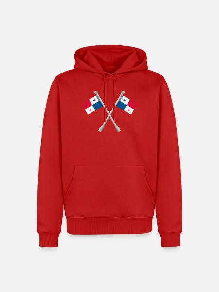 Panama-Flagge - Männer Premium Bio Hoodie - Rot