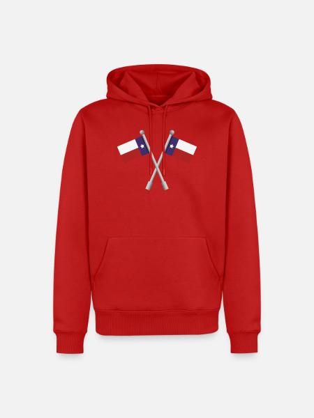Texas-Flagge - Männer Premium Bio Hoodie - Rot