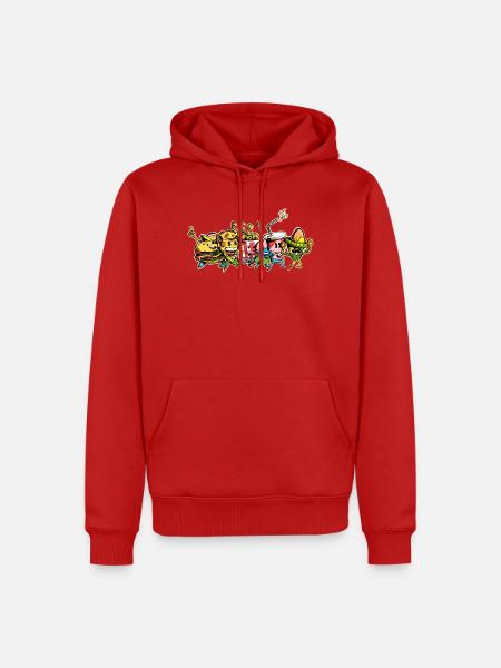 Snack-Festival - Männer Premium Bio Hoodie - Rot