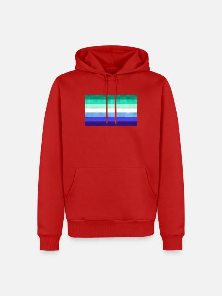 Homosexuelle Flagge - Männer Premium Bio Hoodie - Rot