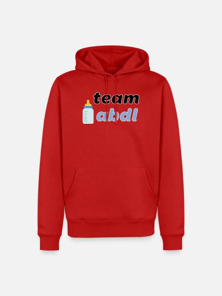 Team ABDL - Männer Premium Bio Hoodie - Rot