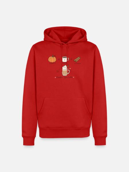 pumpkinspicelatte - Männer Premium Bio Hoodie - Rot