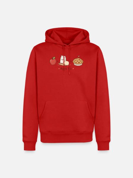 applepie - Männer Premium Bio Hoodie - Rot