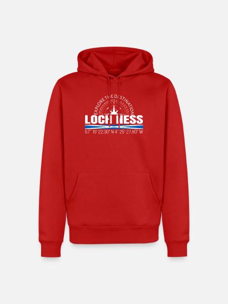 Loch Ness - Männer Premium Bio Hoodie - Rot