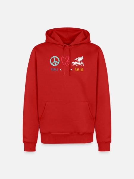 Dirt Track Racing - Männer Premium Bio Hoodie - Rot