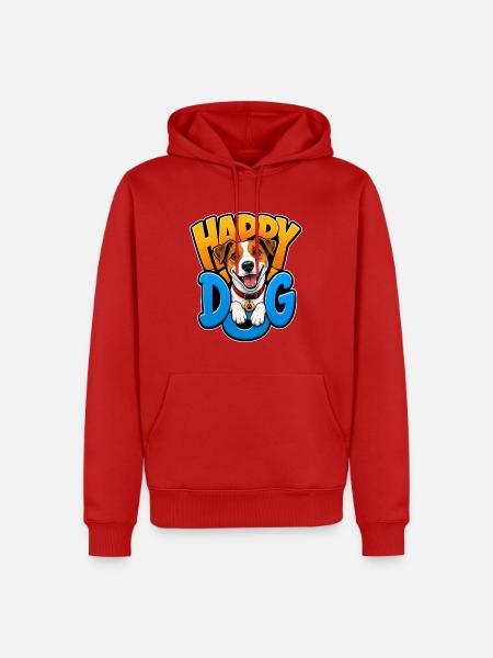 Jack Russell Terrier - Männer Premium Bio Hoodie - Rot