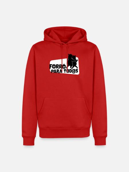 Forro para Todos – Tanzende Capybaras - Männer Premium Bio Hoodie - Rot