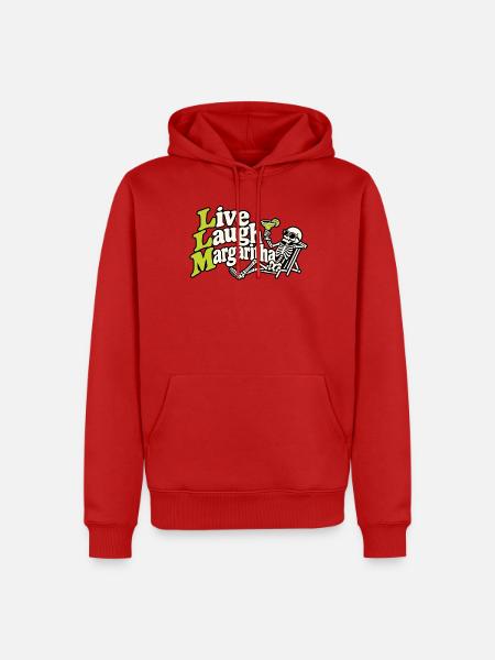 LLM Anti-KI-Skelett - Männer Premium Bio Hoodie - Rot