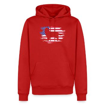 Springer Spaniel - Männer Premium Bio Hoodie - Rot - Vorne - Nico (187cm)