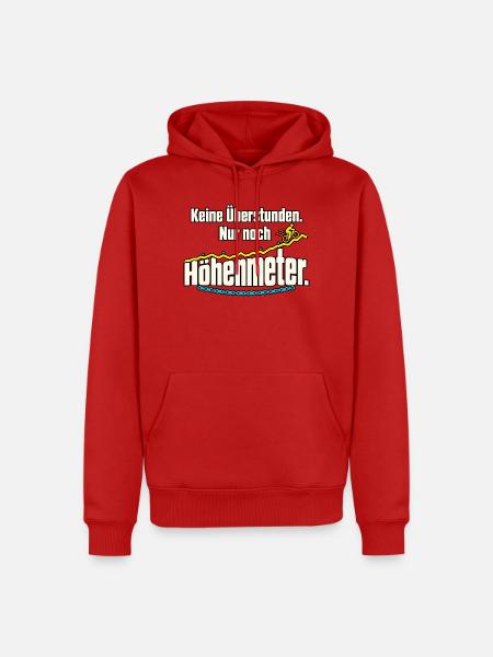 Rentner Fahrrad Ruhestand Spruch - Männer Premium Bio Hoodie - Rot