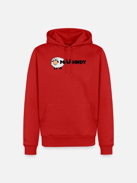 Määhndy - Mandy Namensshirt mit Schafnote - Männer Premium Bio Hoodie - Rot