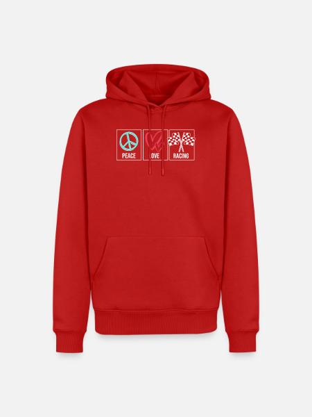 Drag Race - Männer Premium Bio Hoodie - Rot