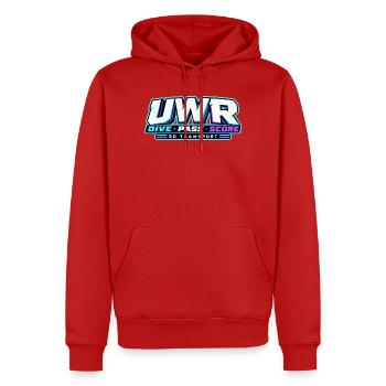 UWR Dive Score 3D TeamSport - Männer Premium Bio Hoodie - Rot - Vorne - Nico (187cm)