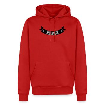 Meilleure Maman - Fête des Mères - Sweat à capuche Premium bio Homme - rouge - Devant - Nico (187cm)