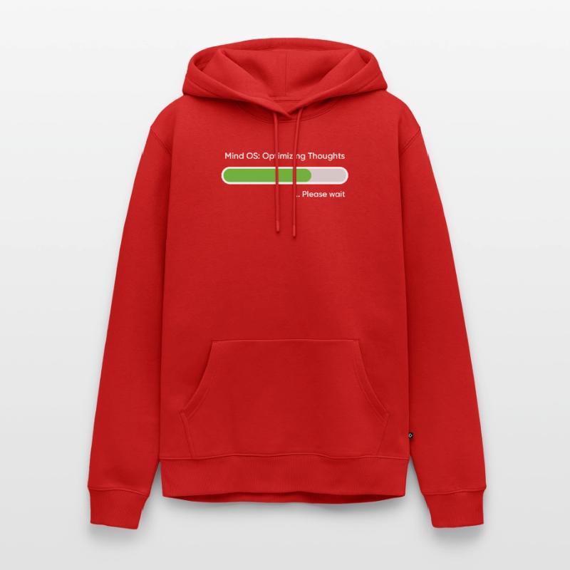 Mind OS Optimizing Thoughts... Please Wait Men’s Premium Organic Hoodie
