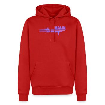 Cadeau pour Malin - Sweat à capuche Premium bio Homme - rouge - Devant - Nico (187cm)