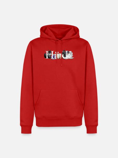 Häxli - Männer Premium Bio Hoodie - Rot