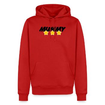 Mama des Jahres - Muttertag - Männer Premium Bio Hoodie - Rot - Vorne - Nico (187cm)