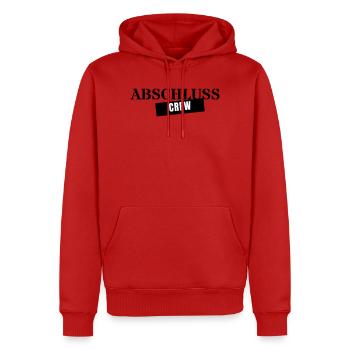 Abschluss Crew - Abschlussfahrt Jahrgang 2026 - Männer Premium Bio Hoodie - Rot - Vorne - Nico (187cm)