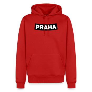 Praha Chapter Element (JGA MC-Rocker-Design) - Männer Premium Bio Hoodie - Rot - Vorne - Nico (187cm)