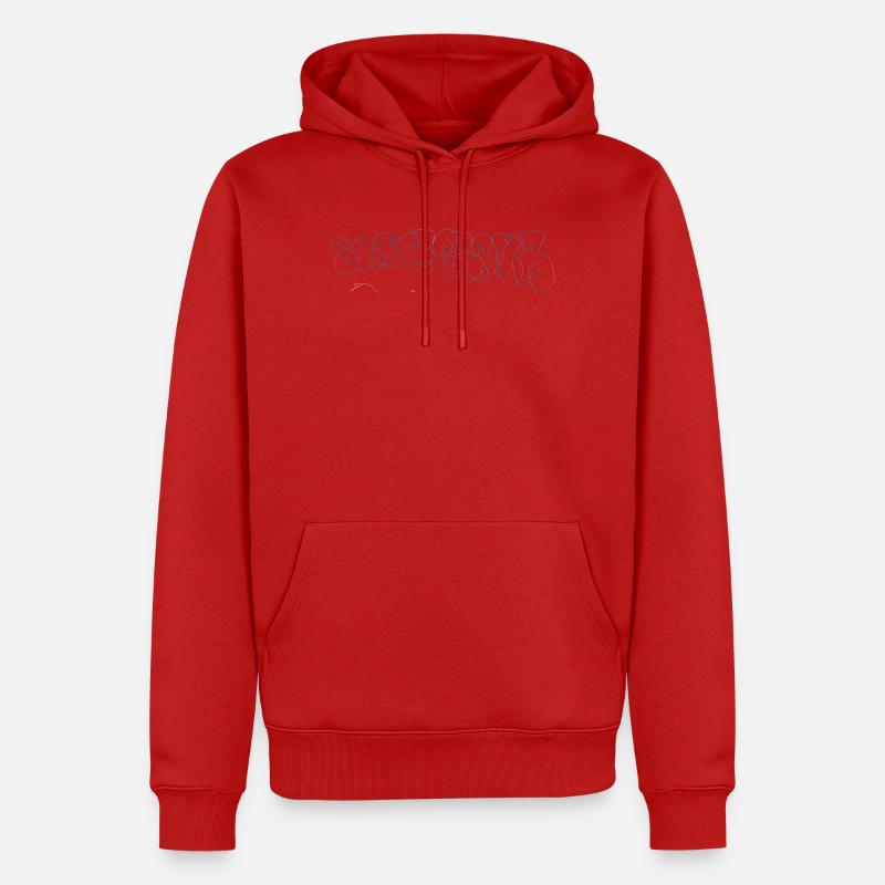 Bratislava Bubble - Männer Premium Bio Hoodie - Rot