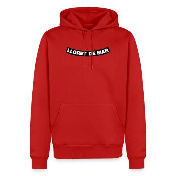 Lloret de mar Chapter Element (JGA MC-Design) - Männer Premium Bio Hoodie - Rot - Vorne - Nico (187cm)