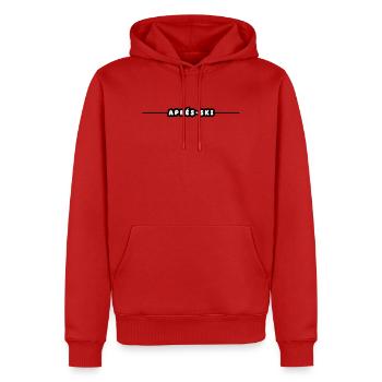 Séjour après-ski - Sweat à capuche Premium bio Homme - rouge - Devant - Nico (187cm)