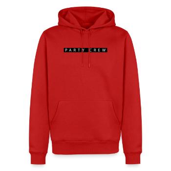 Équipe de fête - Sweat à capuche Premium bio Homme - rouge - Devant - Nico (187cm)