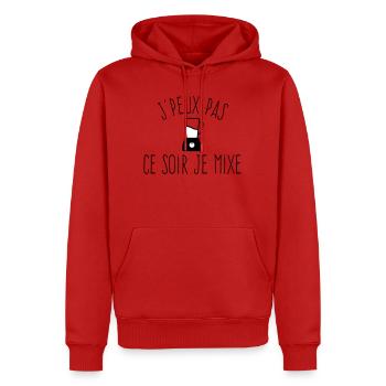 J'peux pas je mixe - Humour Cuisine Blender - Sweat à capuche Premium bio Homme - rouge - Devant - Nico (187cm)