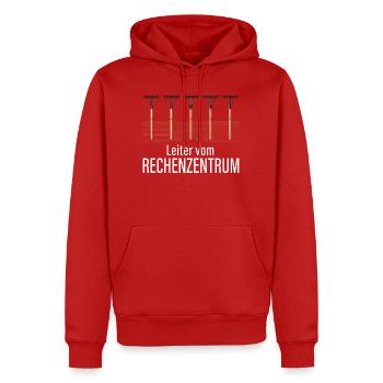 Rechenzentrum Gärtner Garten Gartenarbeit - Männer Premium Bio Hoodie - Rot - Vorne - Nico (187cm)