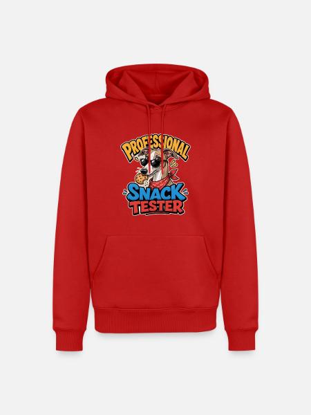 Whippet - Männer Premium Bio Hoodie - Rot
