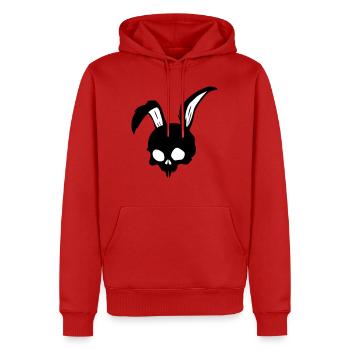 Dead Rabbit - Männer Premium Bio Hoodie - Rot - Vorne - Nico (187cm)
