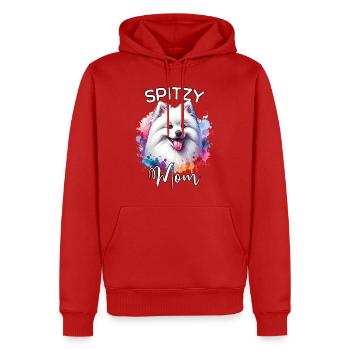 Spitz Mama - Männer Premium Bio Hoodie - Rot - Vorne - Nico (187cm)