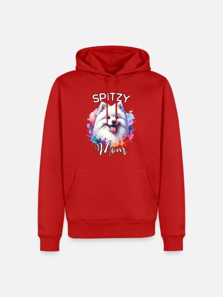 Spitz Mama - Männer Premium Bio Hoodie - Rot