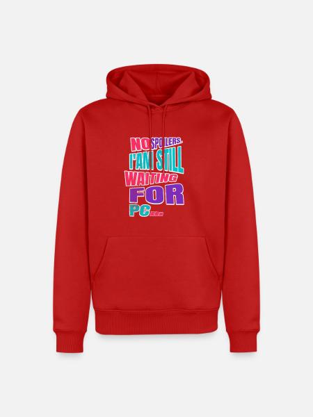 No Spoilers PC Gamer Retro - Männer Premium Bio Hoodie - Rot