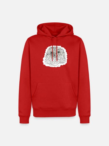 Curly Sherly - Männer Premium Bio Hoodie - Rot