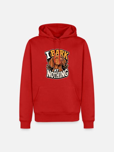 Ungarischer Pointer - Männer Premium Bio Hoodie - Rot